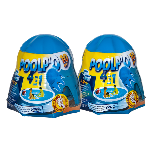 Pack 2 Poolp'o. Tratamiento completo para piscinas elevadas hasta 10 m3