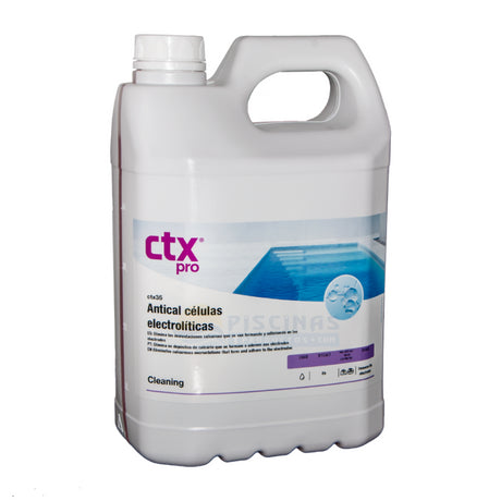 CTX 35. Desincrustante electrodos células cloradores salinos. 5 L.