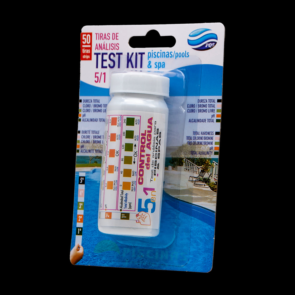 Test kit tiras análisis 5 en 1 PQS