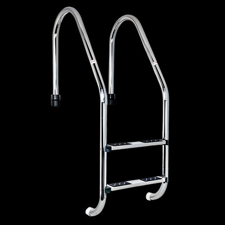 Escalera Standar 2 Peldaños antideslizantes QP. Acero Inox. AISI-316L