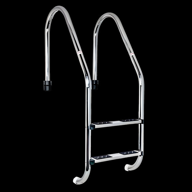 Escalera Standar 2 Peldaños antideslizantes QP. Acero Inox. AISI-316L