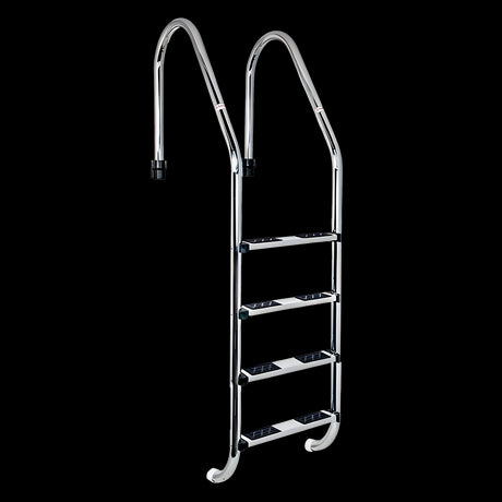 Escalera Standar 4 Peldaños antideslizantes QP. Acero Inox. AISI-316
