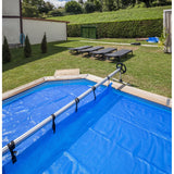 Enrollador telescópico GRE para cubiertas de piscinas enterradas