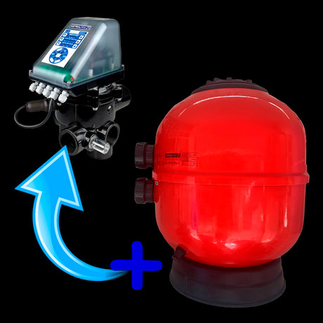 Filtro Astralpool Vesubio 450 con válvula selectora automática