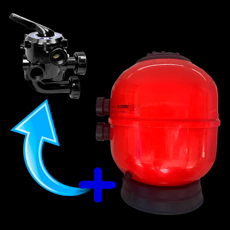 Filtro Astralpool Vesubio 500 con válvula selectora de tornillos