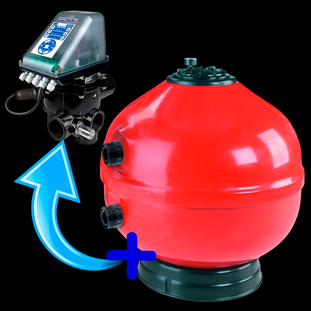 Filtro Astralpool Vesubio 750 con válvula automática