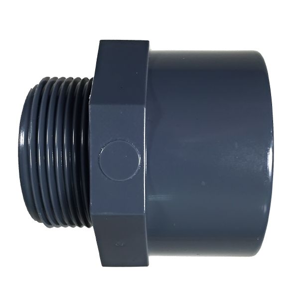 Terminal PVC rosca macho 50 mm de 1½"