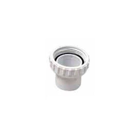 Racor blanco a rosca 1½" C/ junta tórica clorador salino Zodiac LM2