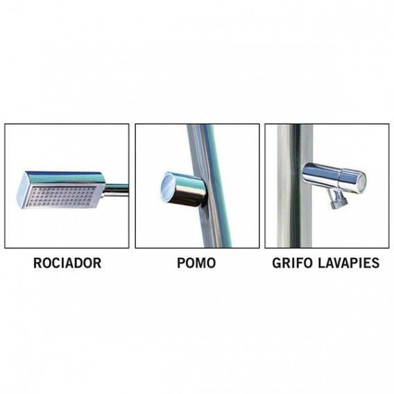 Ducha Angel con rociador y lavapies Astralpool