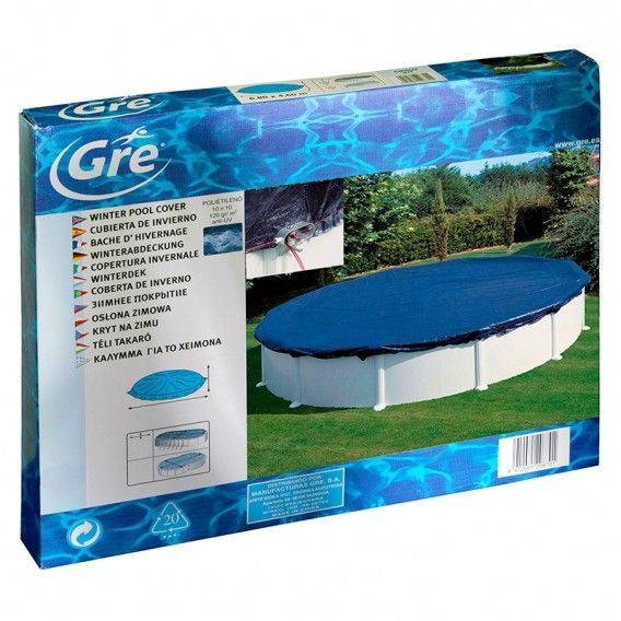 Cubierta piscina invierno de GRE Ø 640 cm CIPR551.