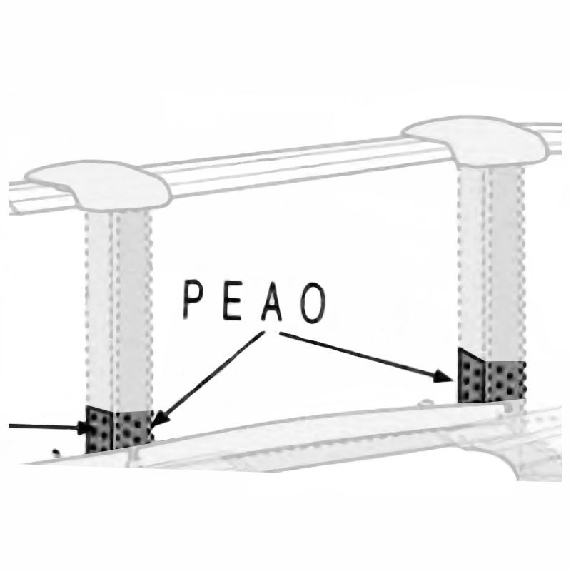 Pieza amarre Omegas para piscinas Gre. Ref. PEAO2P.