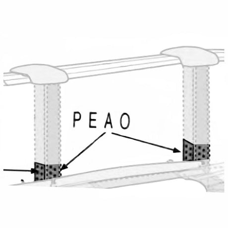 Pieza amarre Omegas para piscinas Gre. Ref. PEAO2P.