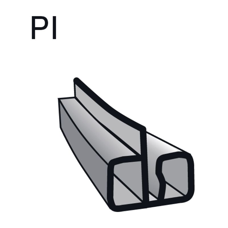 Perfil inferior sujección chapa para piscinas Gre.  Ref. PC4501020WP.