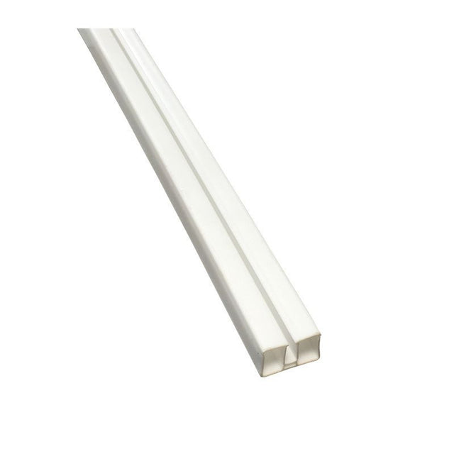 Perfil superior flexible blanco 1440 mm. para piscinas Gre. Ref. PCF001440BP.