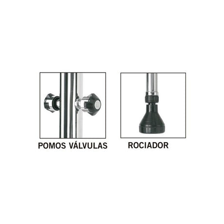 Ducha con 2 rociadores de Astralpool