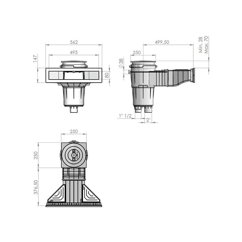 Skimmer Norm para piscinas de Liner y Prefabricada sin inserto de AstralPool