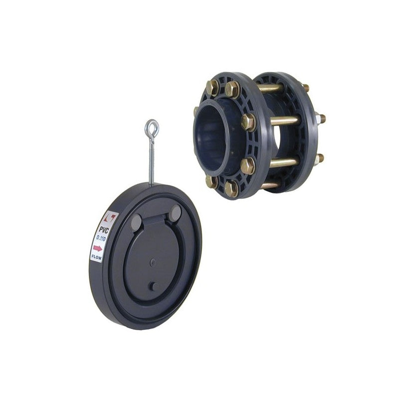 Válvula de clapeta con kit de accesorio de PVC Ø 90 de Cepex
