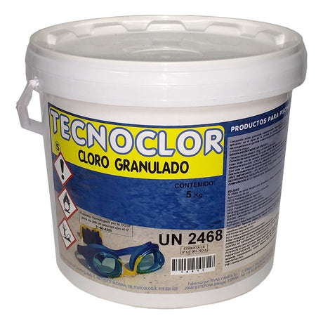 Cloro granulado de mantenimiento, 5 Kg. Tecnoclor