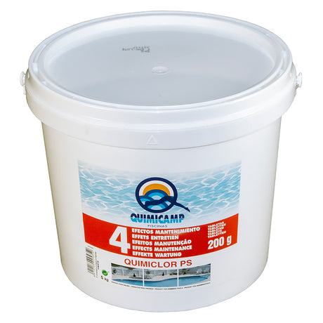 Quimiclor PS 4 Efectos, tabletas 200 grs. 5 kg. QUIMICAMP