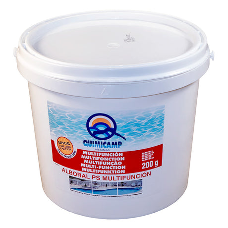 Alboral PS Multifunción, tabletas 250 g envase 5 Kg, especial liner. QUIMICAMP.