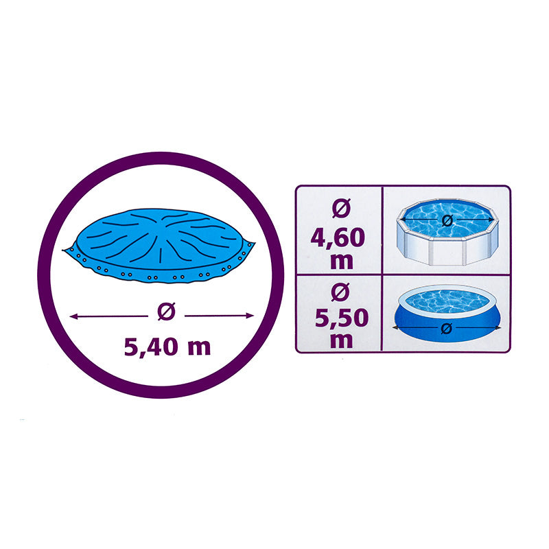 Cubierta piscina invierno de GRE Ø 540 cm CIPR451.