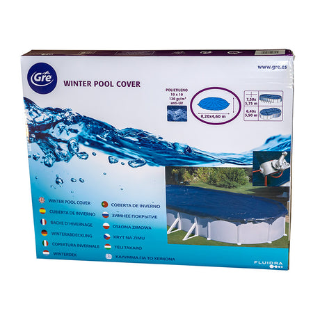 Cubierta piscina invierno de GRE 820x460 cm CIPROV731.