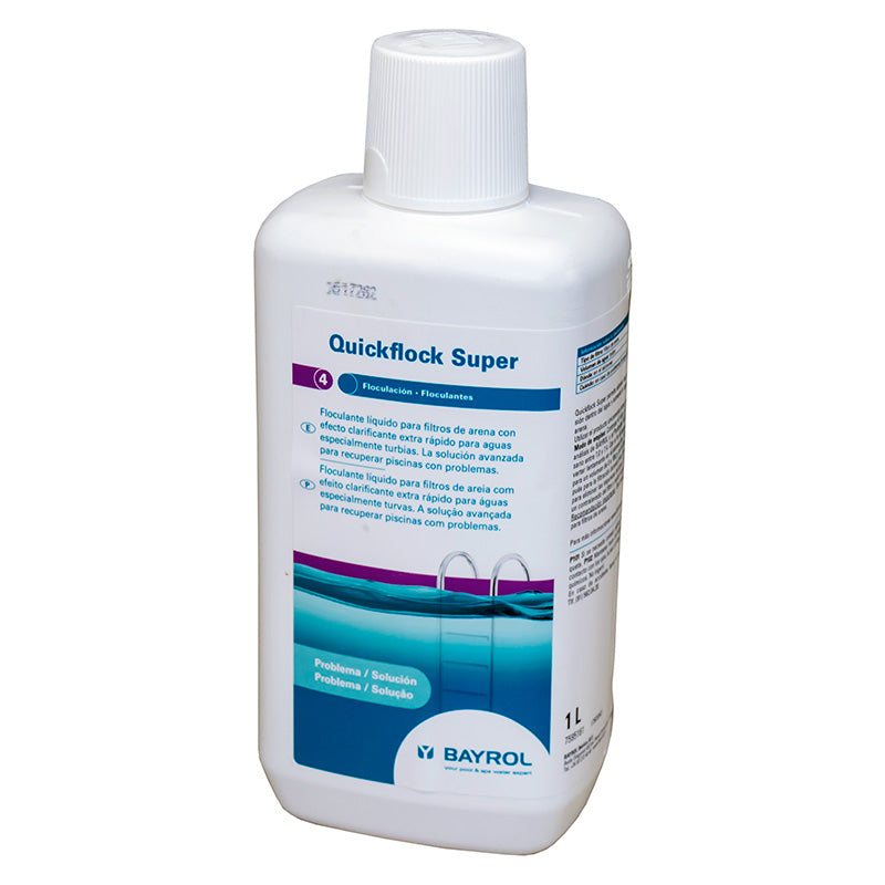 Quickflock Super, floculante liquido. BAYROL.