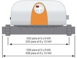Calentador eléctrico Zodiac Red line 6 - Ref. W40RDE6
