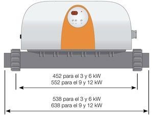 Calentador eléctrico Zodiac Red line 9 - Ref. W40RDE9