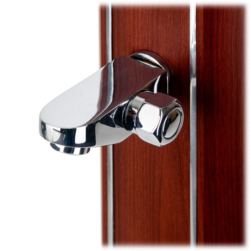 Ducha solar redonda Gre aspecto madera con lavapies DSALR32W