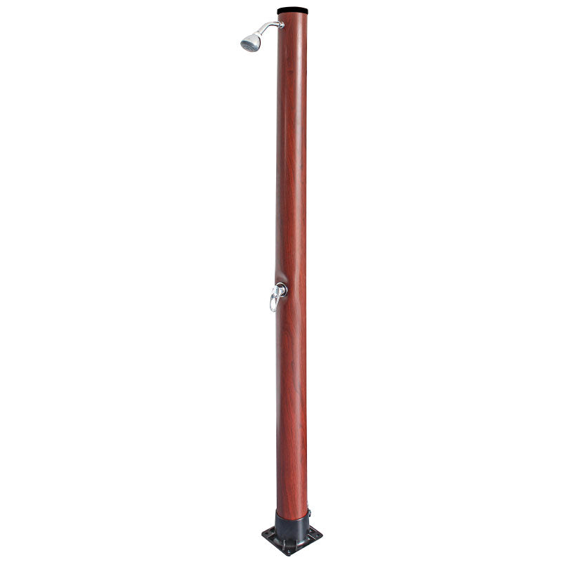 Ducha solar redonda PVC imitación madera 20 litros Gre AR1020W