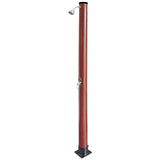 Ducha solar redonda PVC imitación madera 20 litros Gre AR1020W