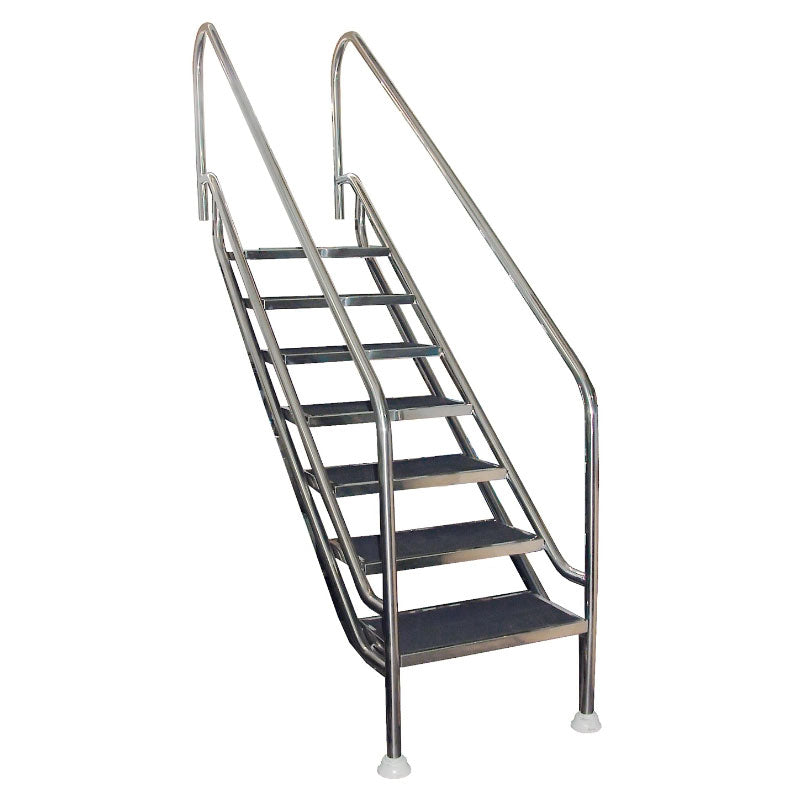 Escalera de 6 peldaños de fácil acceso Land de Flexinox