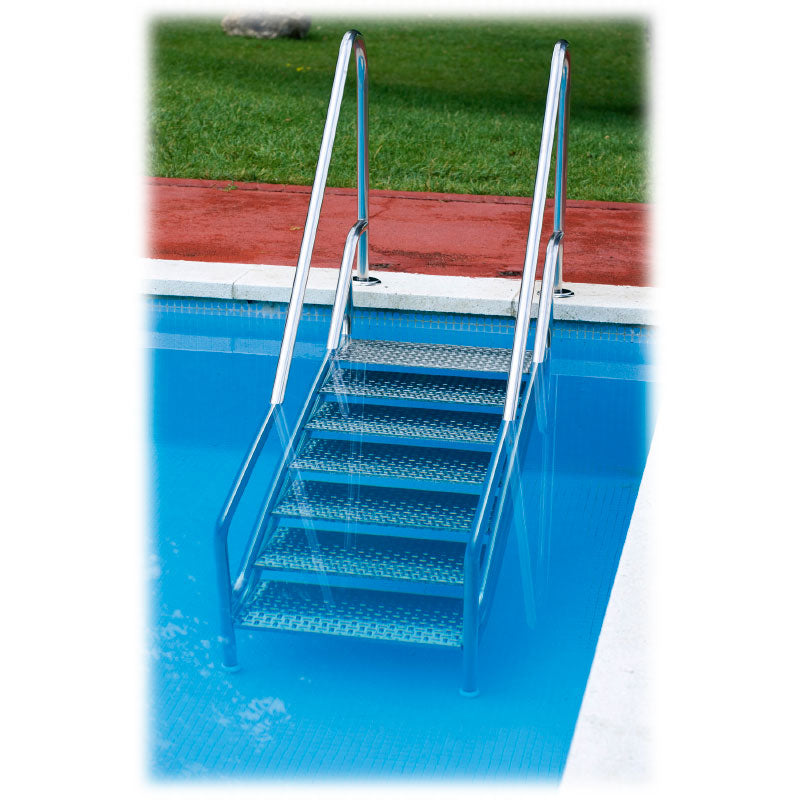 Escalera de 6 peldaños de fácil acceso Land de Flexinox