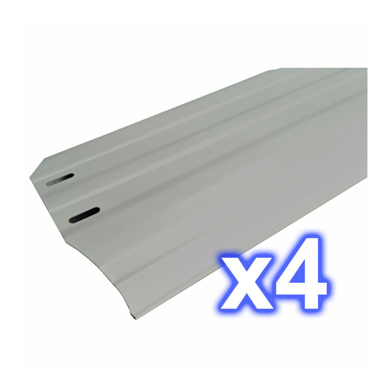 Kit de 4 playas 150 x 705 mm. color gris. Gre Ref. PLYG15040705.