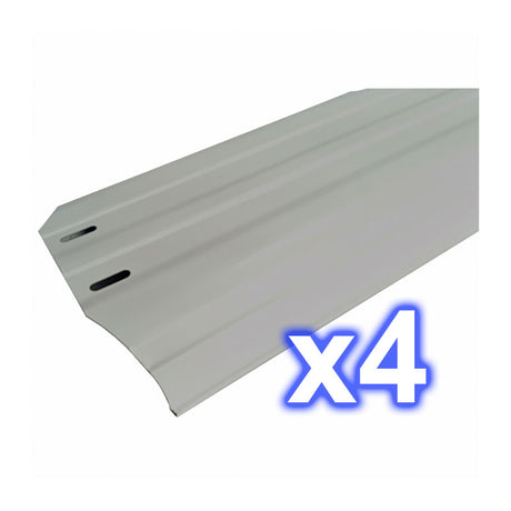 Kit de 4 playas 150 x 705 mm. color gris. Gre Ref. PLYG15040705.