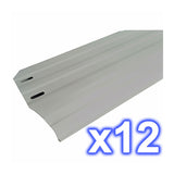 Kit de 12 playas 150 x 1095 mm. color gris. Gre Ref. PLYG15121095..
