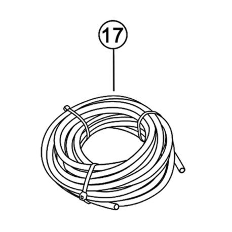 Tubo de inyección pH minus polietileno 6x4 mm para Electrolisis Tri pH, Tri Pro, pH Link, Dual Link de Zodiac