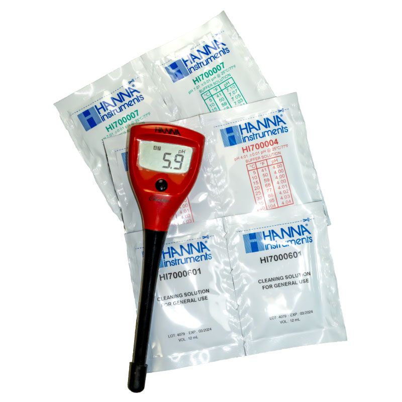 Medidor de pH con electrodo renovable HI98103. Hanna.