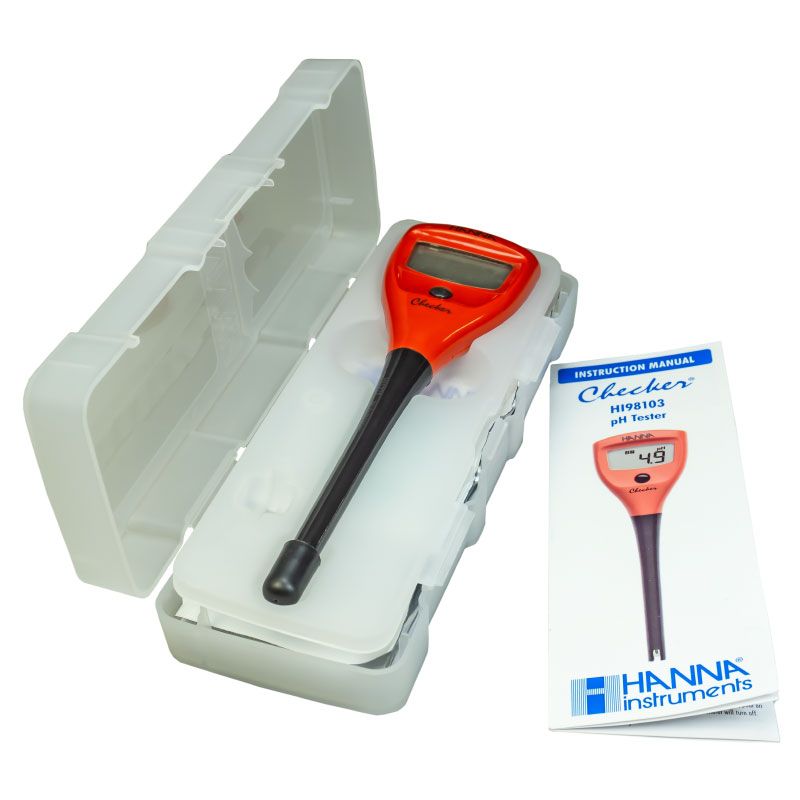 Medidor de pH con electrodo renovable HI98103. Hanna.