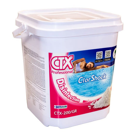 Cloro de choque rápido ClorShock dicloro granulado. CTX-200gr