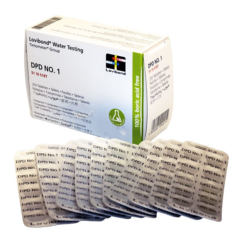 Caja Reactivo DPD 1 para fotómetros, 250 Uds. Lovibond