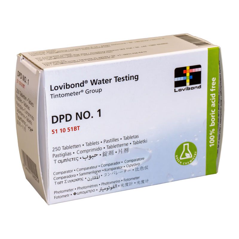 Caja Reactivo DPD 1 para fotómetros, 250 Uds. Lovibond
