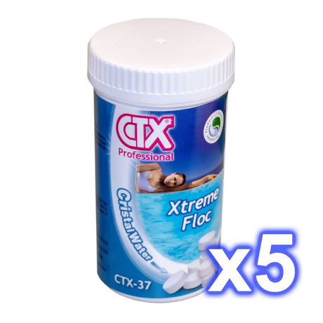 Pack 5 envases Xtreme Floc floculante tabletas 20 g. CTX-37