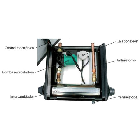 Intercambiador de calor-agua TIT-40 kW AstralPool Waterheat equipado