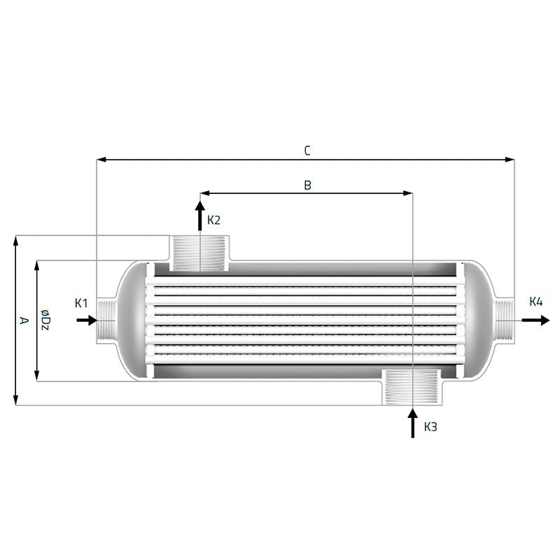 Intercambiador de calor agua-agua TIT-105 kW AstralPool Waterheat EVO