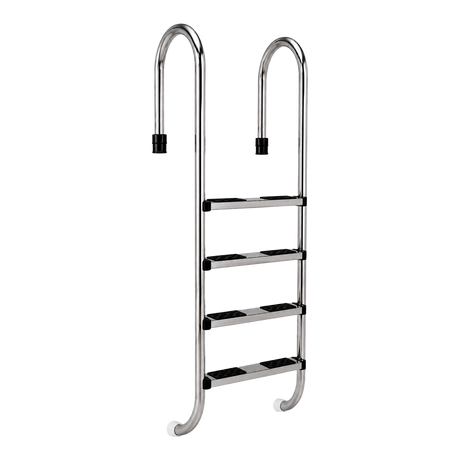 Escalera muro estrecho para piscina 4 peldaños acero inoxidable AISI 316 QP 500095FA