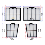 Kit 4 paneles filtración ultrafina Dolphin 9991467-ASSY