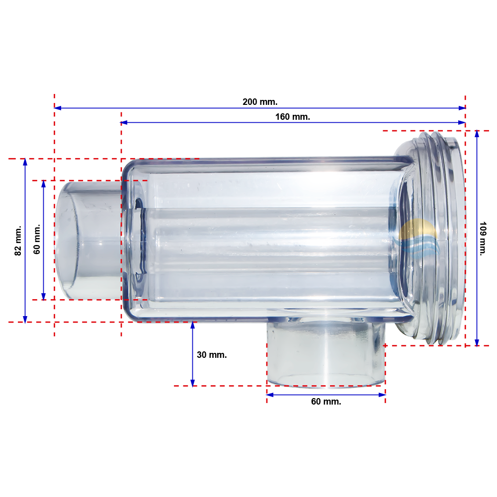 Cell vessel for Kripsol KLS20 - Kripsol salt chlorinator